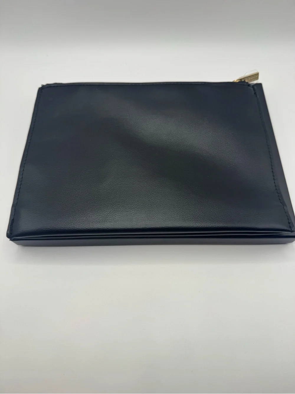 New Dolce & Gabbana Beauty Black and Gold Zip Cosmetic Pouch Clutch